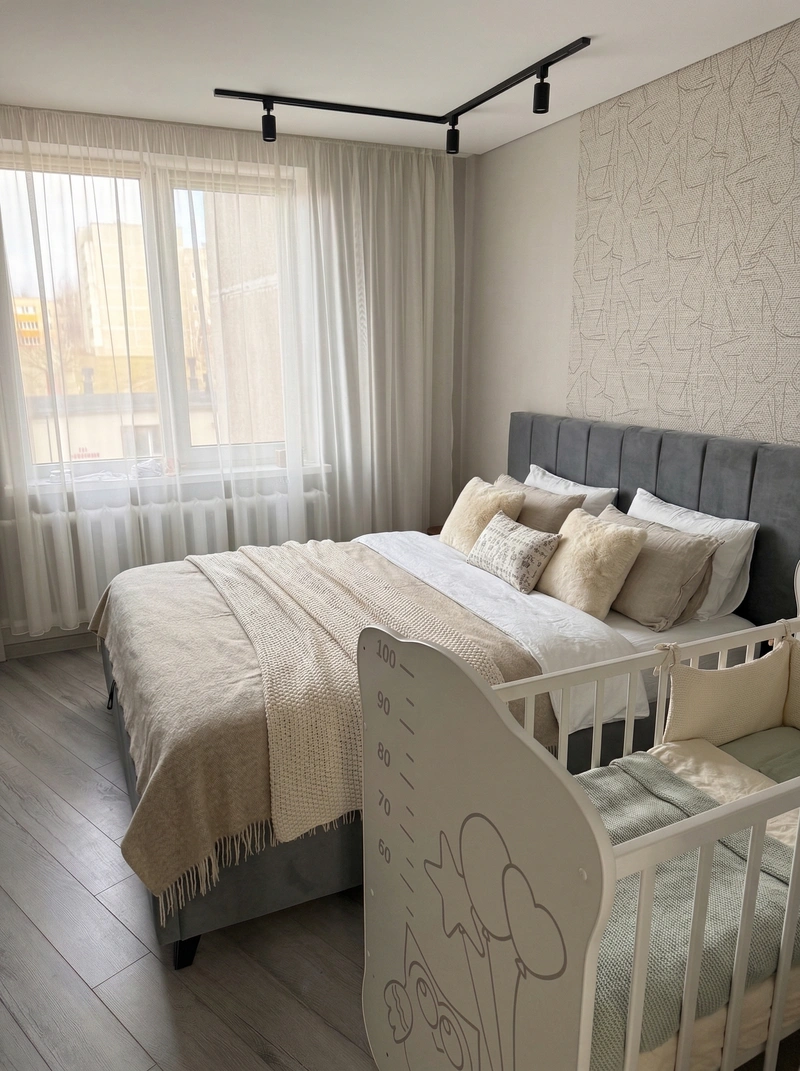 Дизайн гостиной в стиле Хюгге — фото интерьера от нейросети RoomGPT