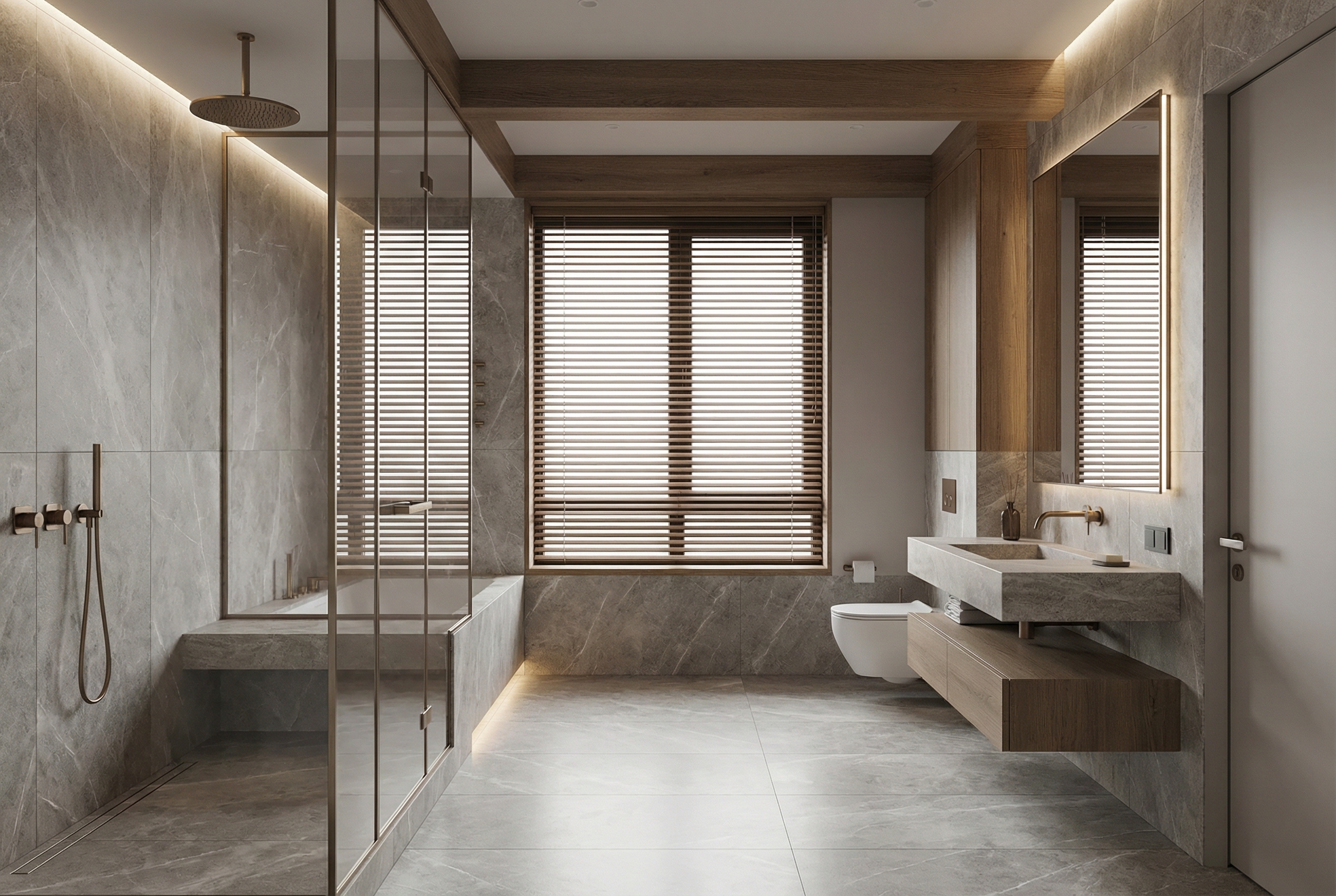 Дизайн ванной в стиле Минимализм — фото интерьера от нейросети RoomGPT