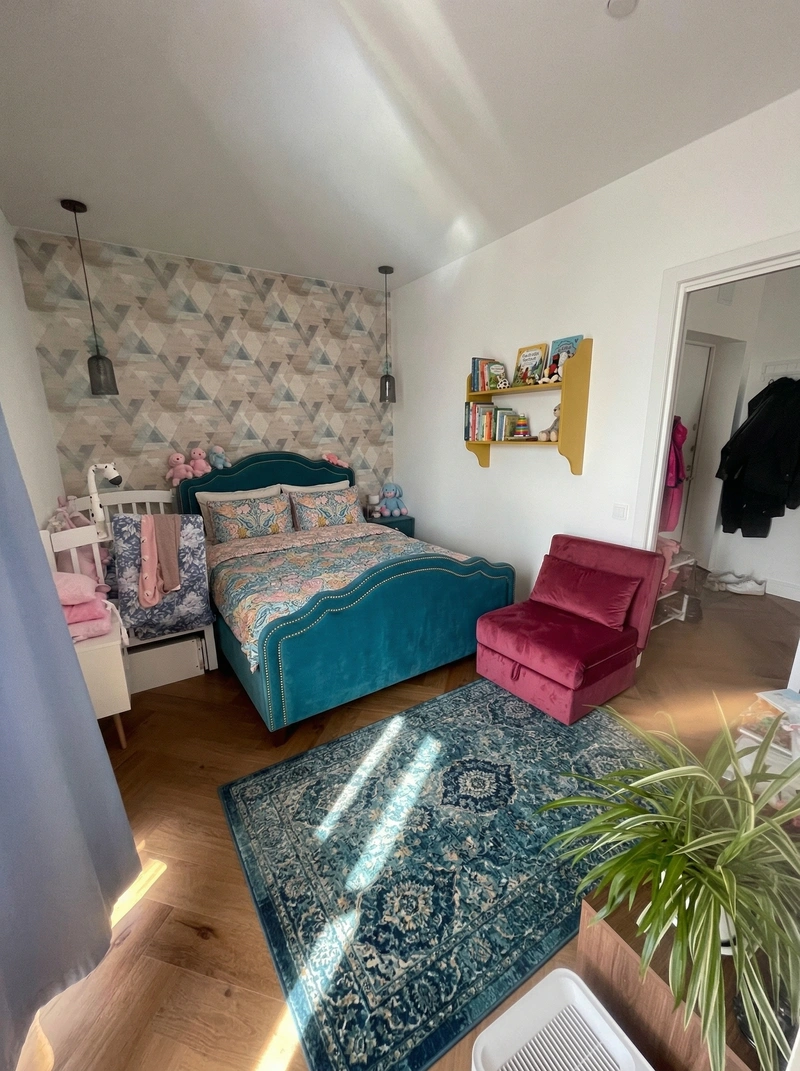 Дизайн детской в стиле Британский — фото интерьера от нейросети RoomGPT