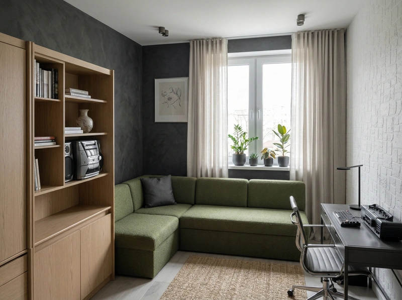 Дизайн спальни в стиле Минимализм — фото интерьера от нейросети RoomGPT