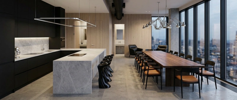 Дизайн интерьера в стиле Минимализм — Кухня от нейросети RoomGPT