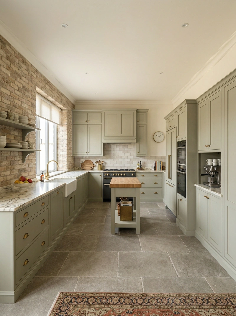 Дизайн кухни в стиле Классика — фото интерьера от нейросети RoomGPT