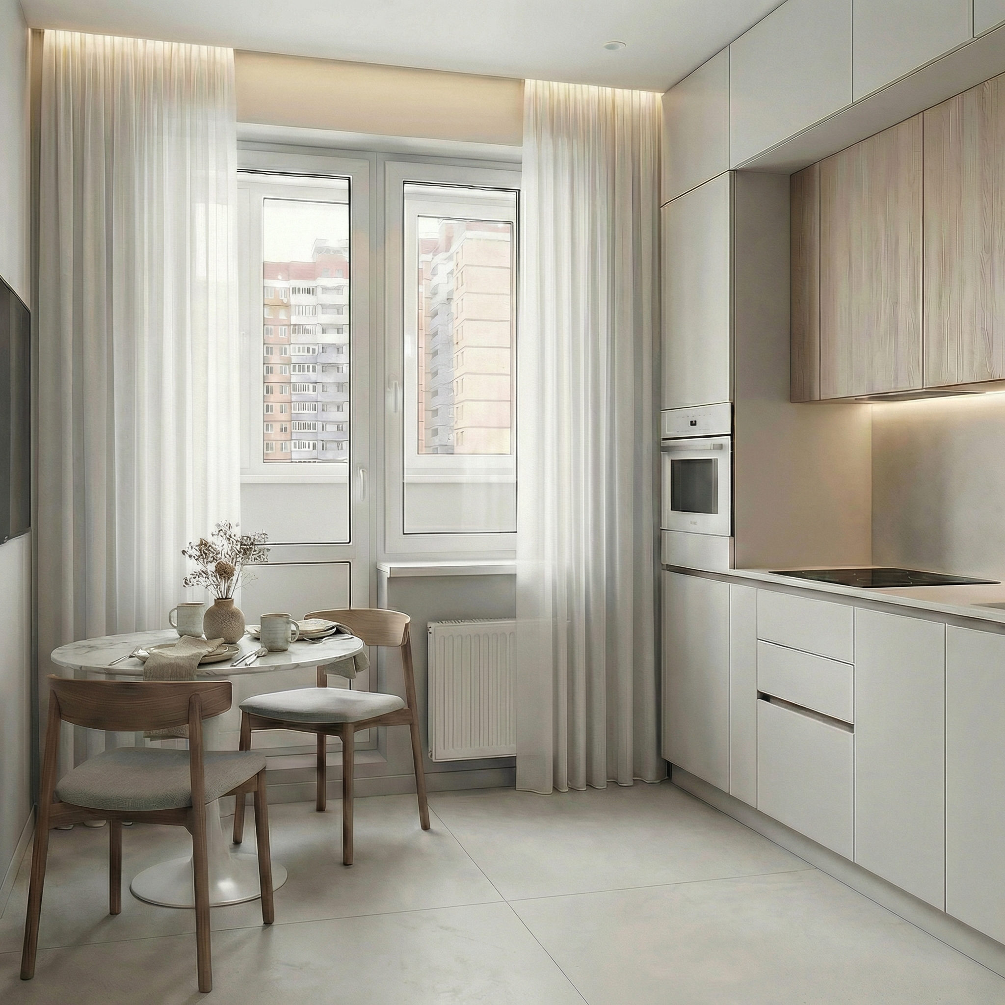 Дизайн кухни в стиле Минимализм — фото интерьера от нейросети RoomGPT