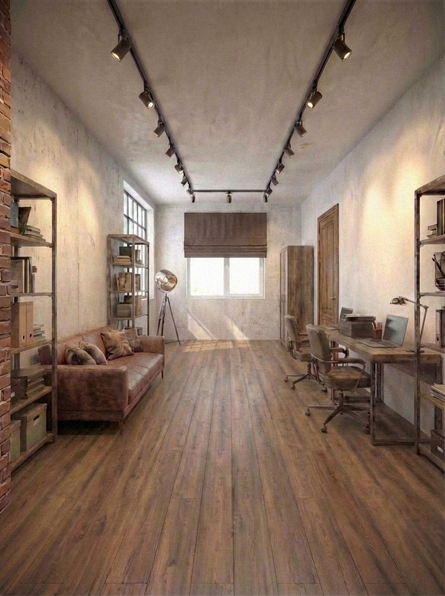 Дизайн гостиной в стиле Лофт — фото интерьера от нейросети RoomGPT