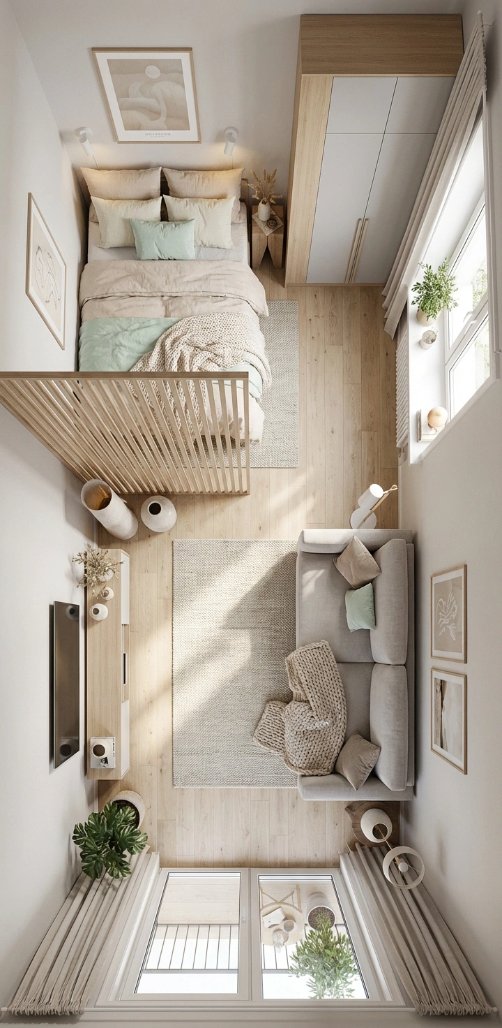 Дизайн интерьера в стиле Сканди — Гостиная от нейросети RoomGPT