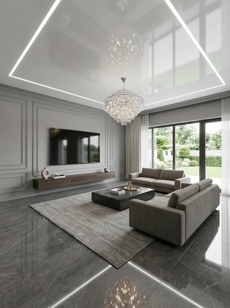 Дизайн интерьера в стиле Минимализм — Гостиная от нейросети RoomGPT