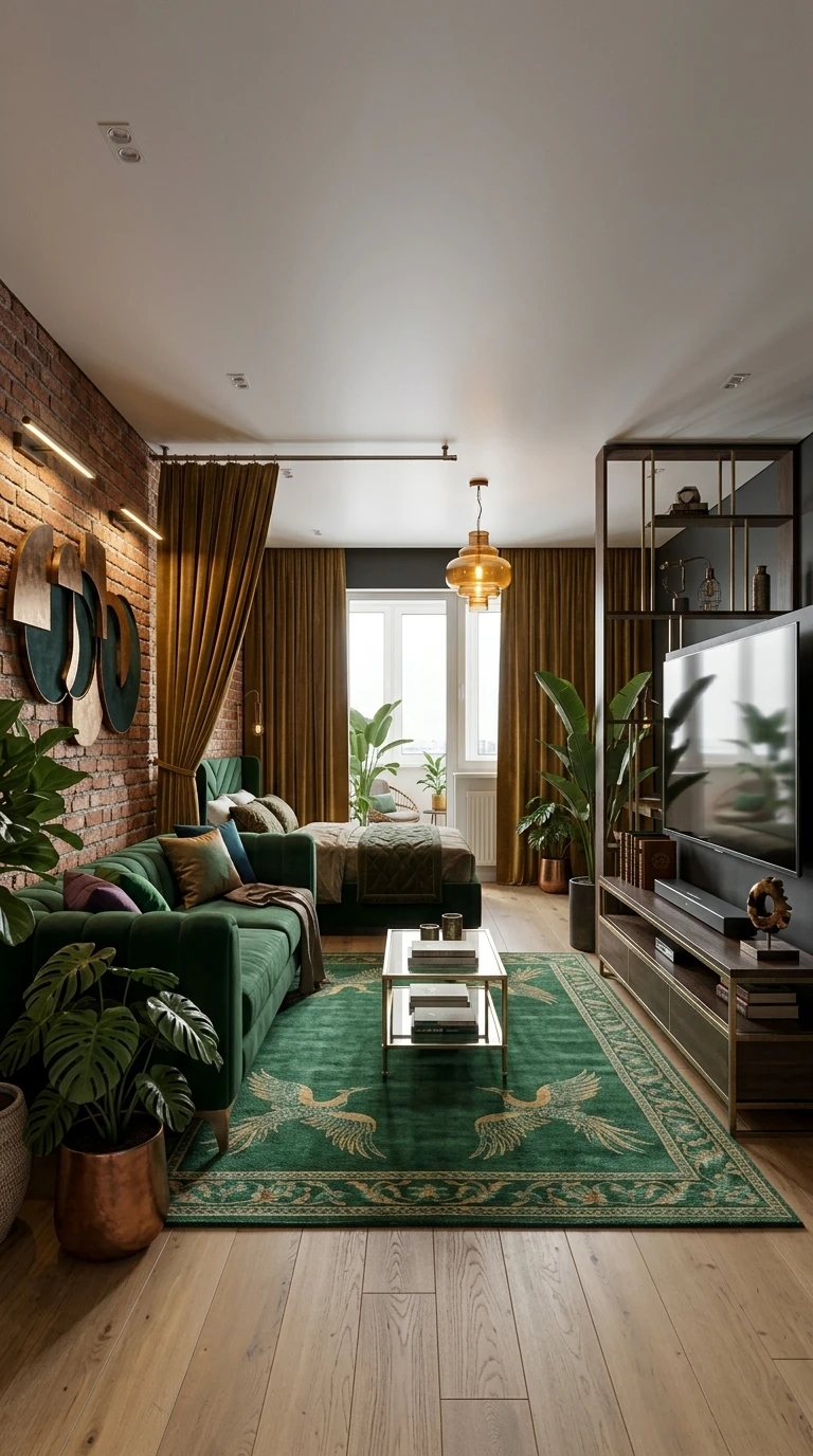 Дизайн гостиной в стиле Лофт — фото интерьера от нейросети RoomGPT
