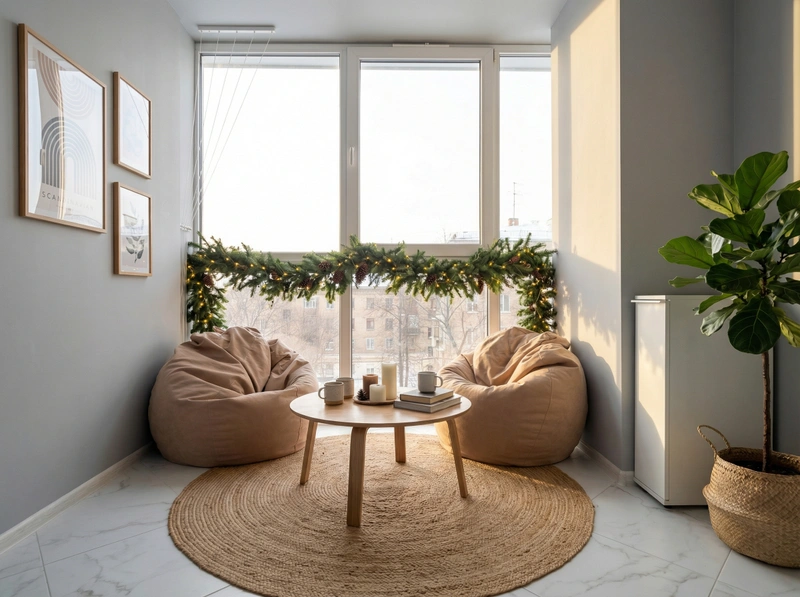 Дизайн интерьера в стиле Хюгге — Гостиная от нейросети RoomGPT