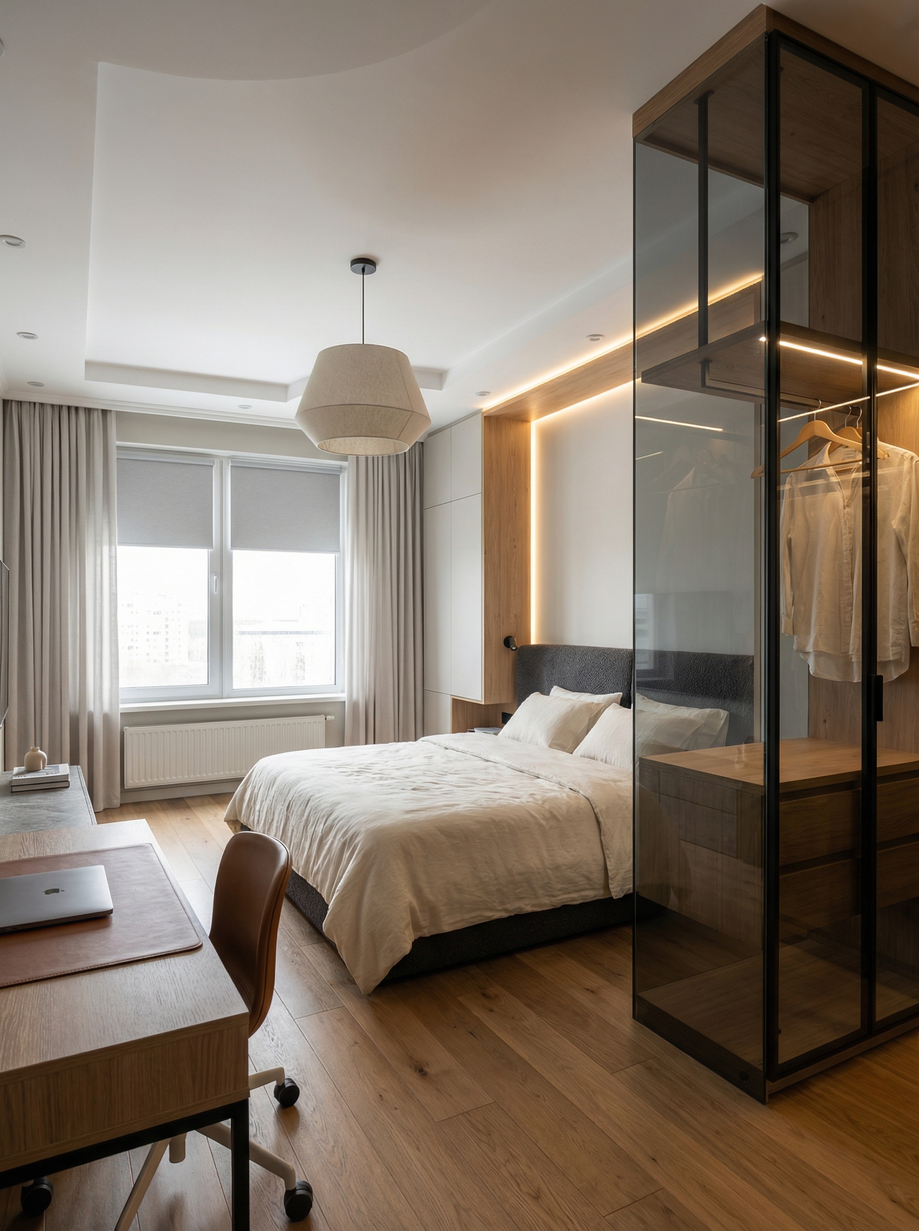 Дизайн спальни в стиле Минимализм — фото интерьера от нейросети RoomGPT