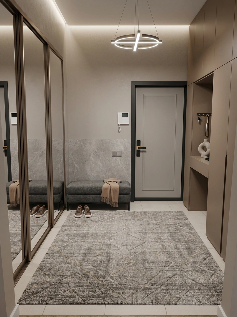 Дизайн интерьера в стиле Контемпорари — Прихожая от нейросети RoomGPT