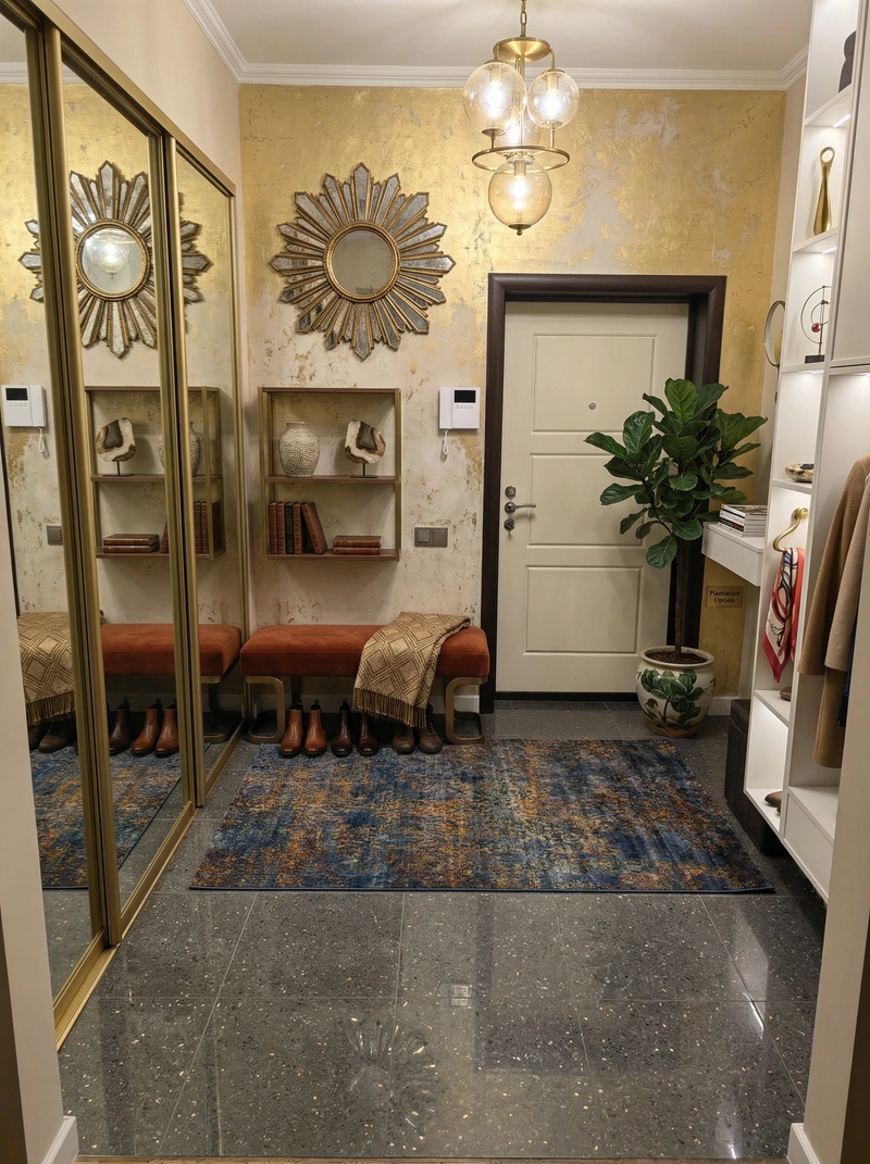 Дизайн интерьера в стиле Эклектика — Прихожая от нейросети RoomGPT