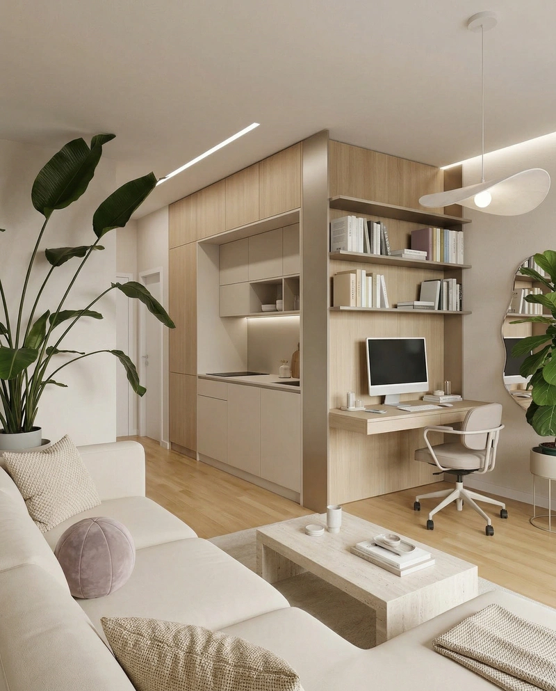 Дизайн гостиной в стиле Минимализм — фото интерьера от нейросети RoomGPT