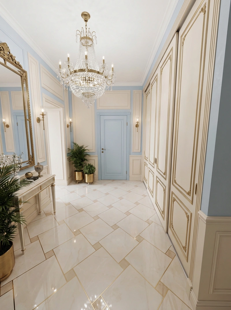 Дизайн интерьера в стиле Неоклассика — Прихожая от нейросети RoomGPT