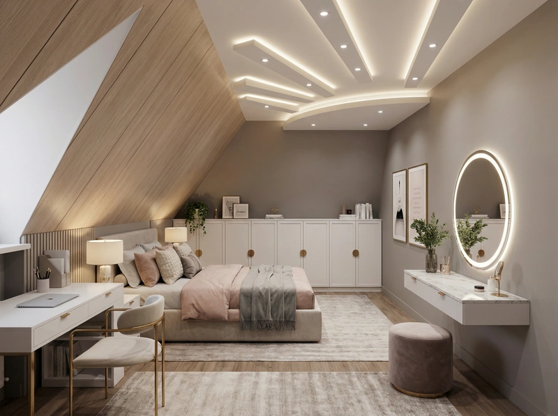 Дизайн интерьера в стиле Контемпорари — Детская от нейросети RoomGPT