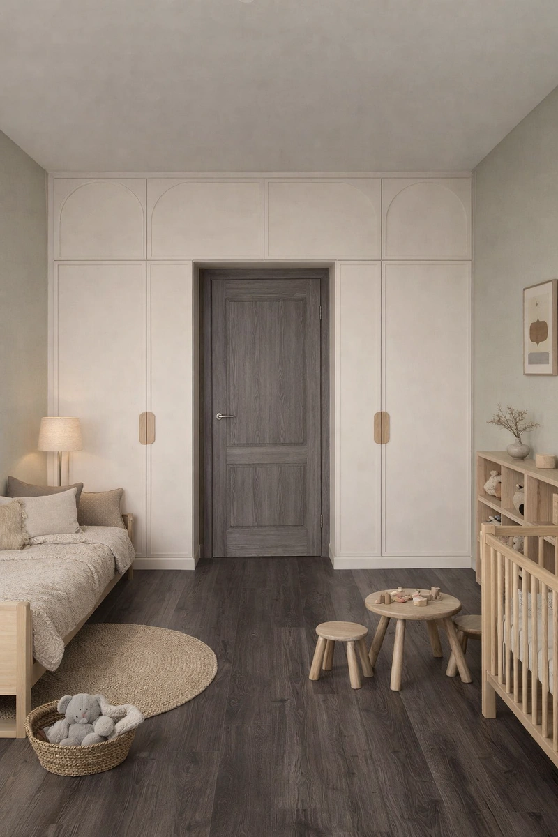 Дизайн детской в стиле Japandi — фото интерьера от нейросети RoomGPT