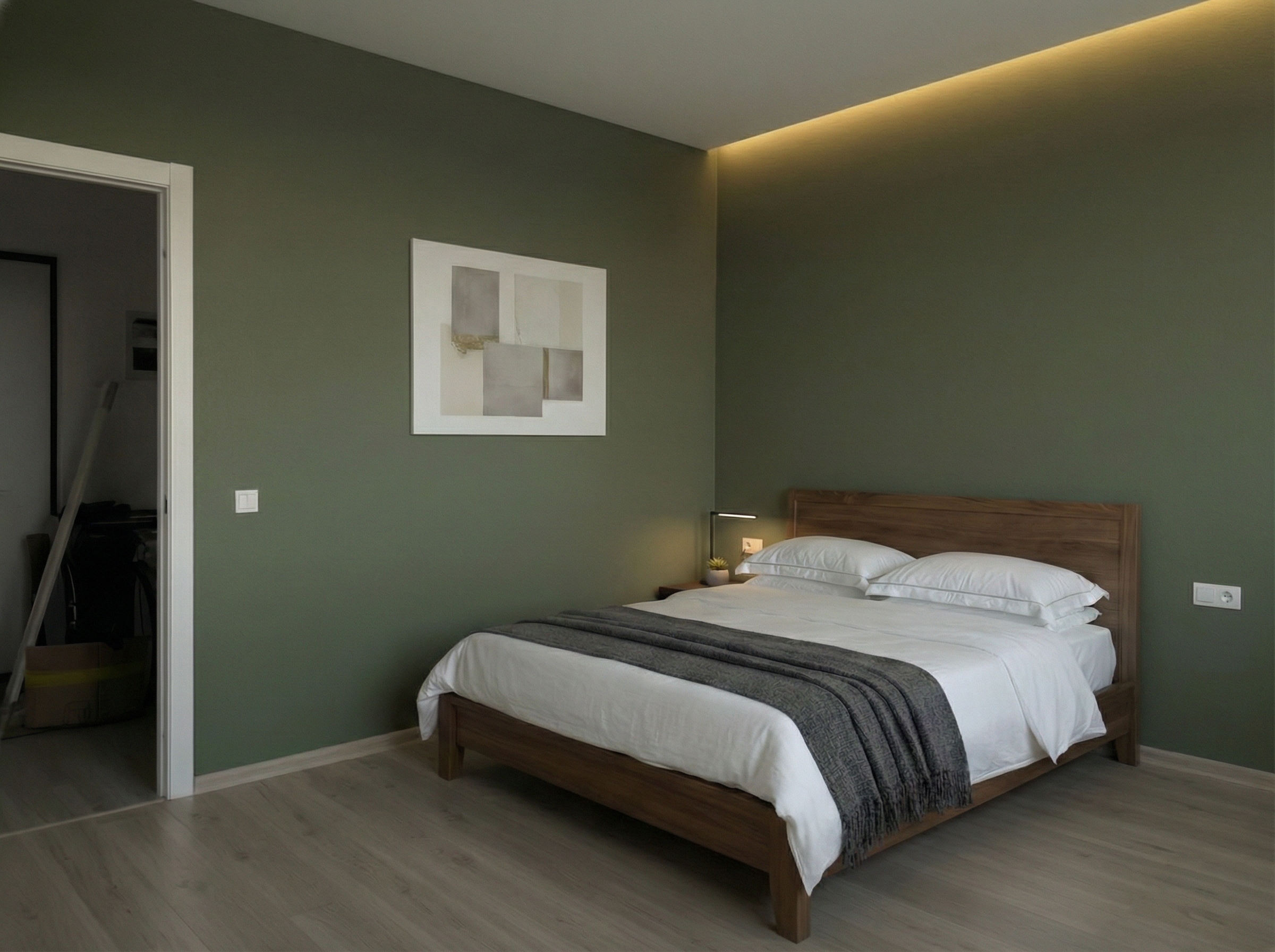 Дизайн спальни в стиле Минимализм — фото интерьера от нейросети RoomGPT