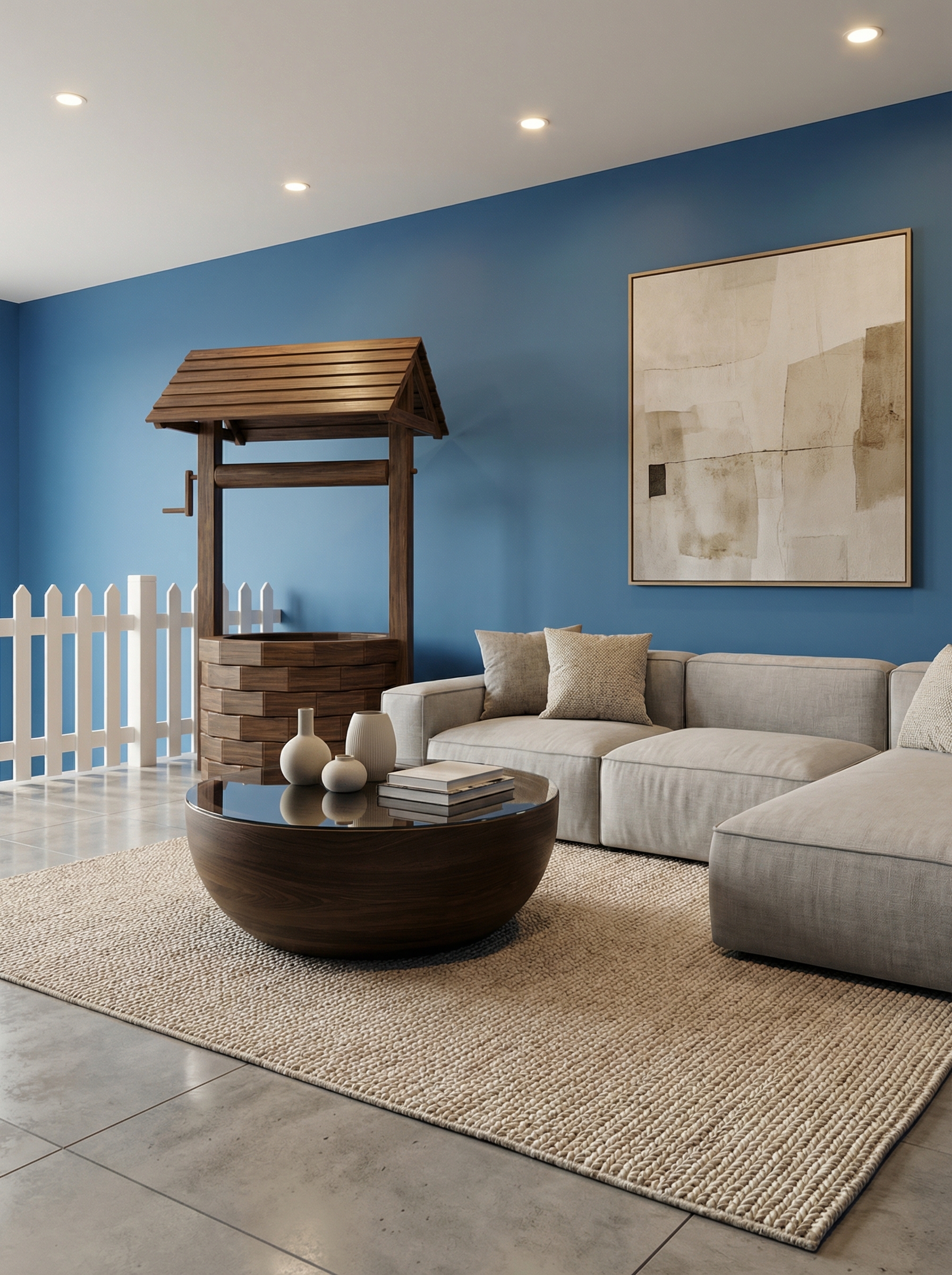 Дизайн гостиной в стиле Минимализм — фото интерьера от нейросети RoomGPT