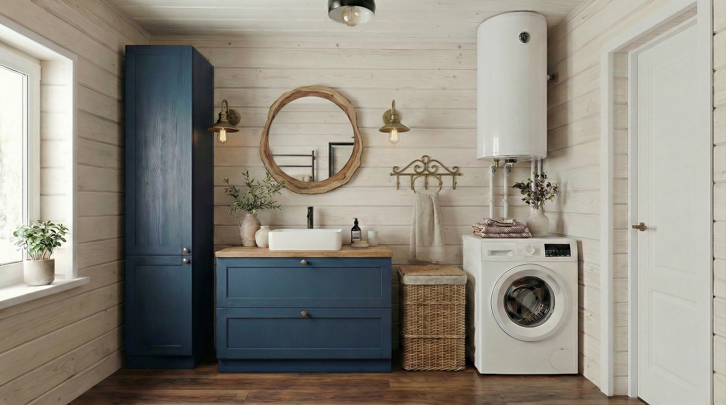 Дизайн ванной в стиле Эклектика — фото интерьера от нейросети RoomGPT