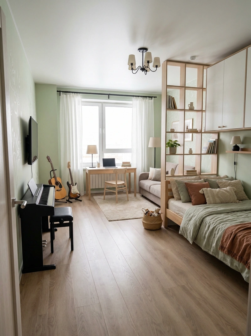 Дизайн детской в стиле Хюгге — фото интерьера от нейросети RoomGPT