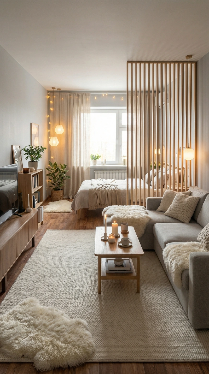 Дизайн интерьера в стиле Хюгге — Гостиная от нейросети RoomGPT