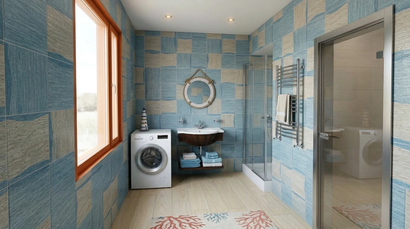 Дизайн ванной в стиле Без стиля — фото интерьера от нейросети RoomGPT