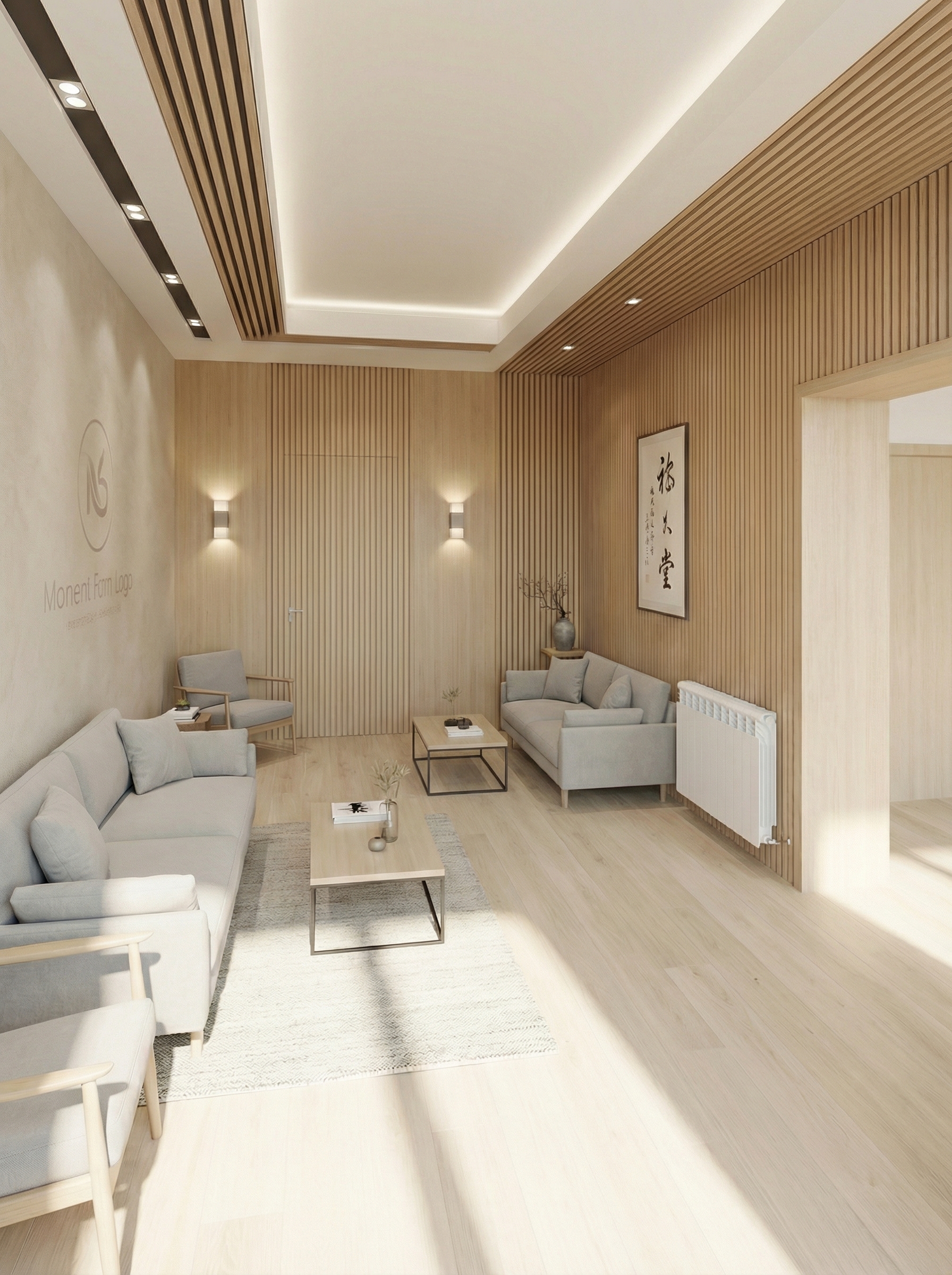 Дизайн гостиной в стиле Сканди — фото интерьера от нейросети RoomGPT