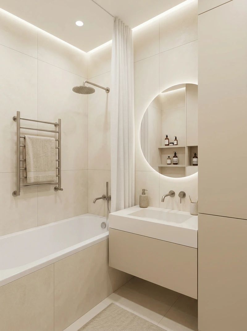 Дизайн интерьера в стиле Минимализм — Гостиная от нейросети RoomGPT