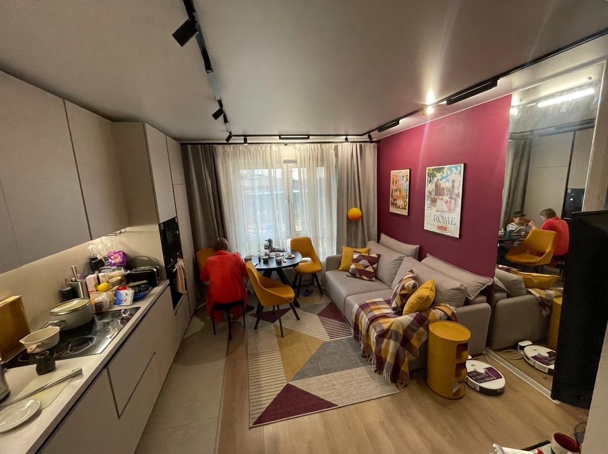 Дизайн кухни в стиле Лофт — фото интерьера от нейросети RoomGPT
