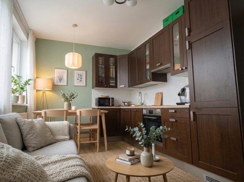 Дизайн интерьера в стиле Хюгге — Гостиная от нейросети RoomGPT