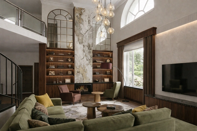 Дизайн гостиной в стиле Без стиля — фото интерьера от нейросети RoomGPT