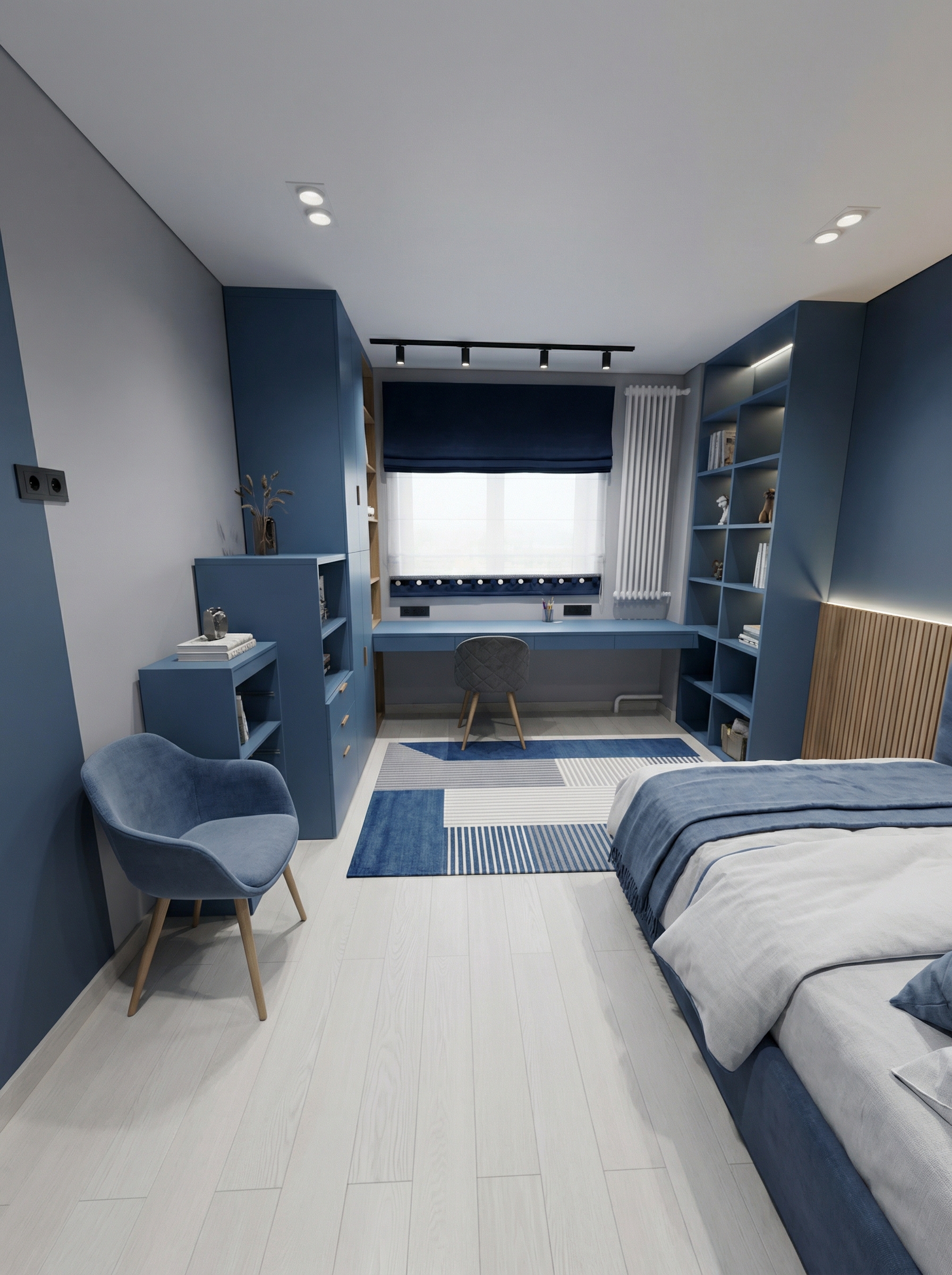 Дизайн детской в стиле Минимализм — фото интерьера от нейросети RoomGPT