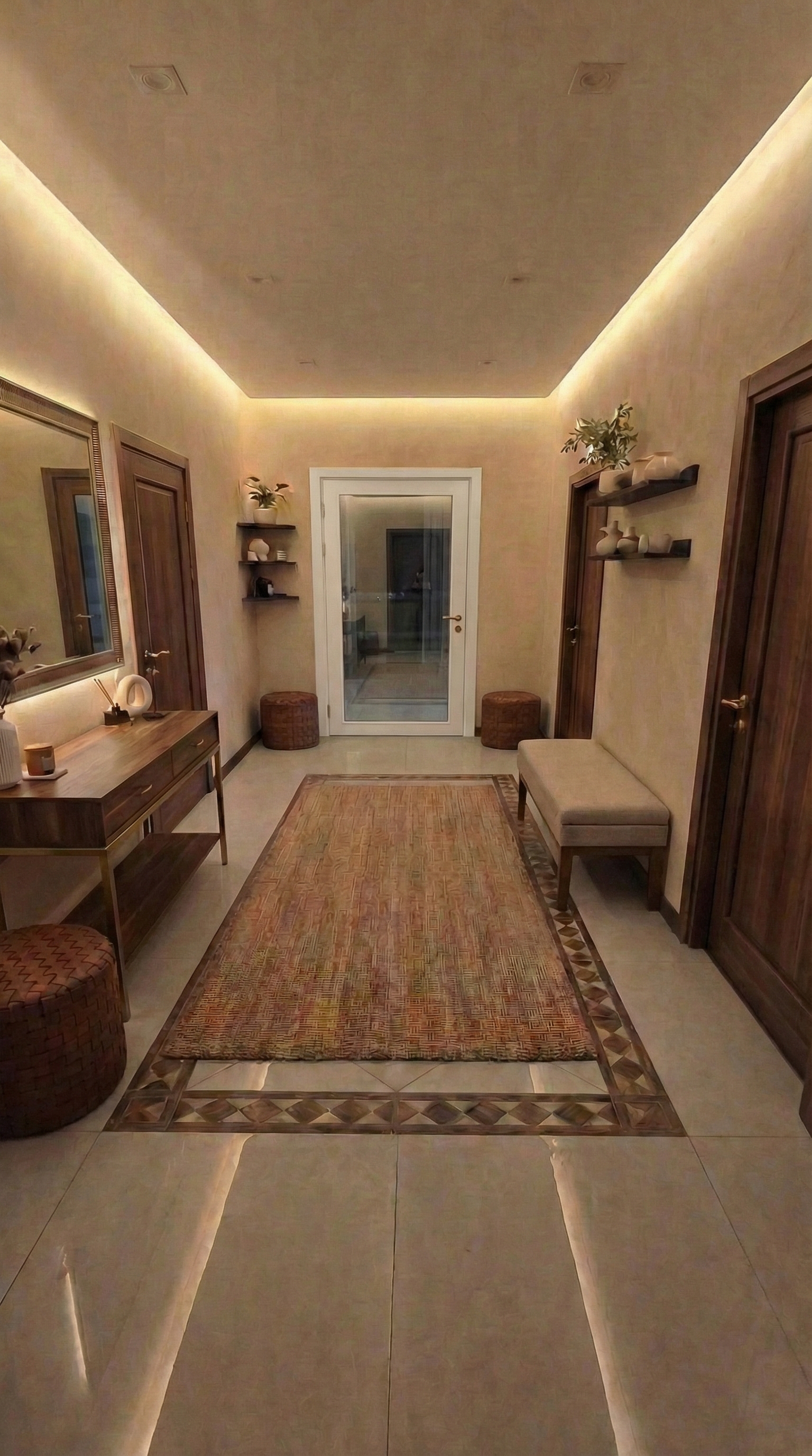 Дизайн гостиной в стиле Japandi — фото интерьера от нейросети RoomGPT