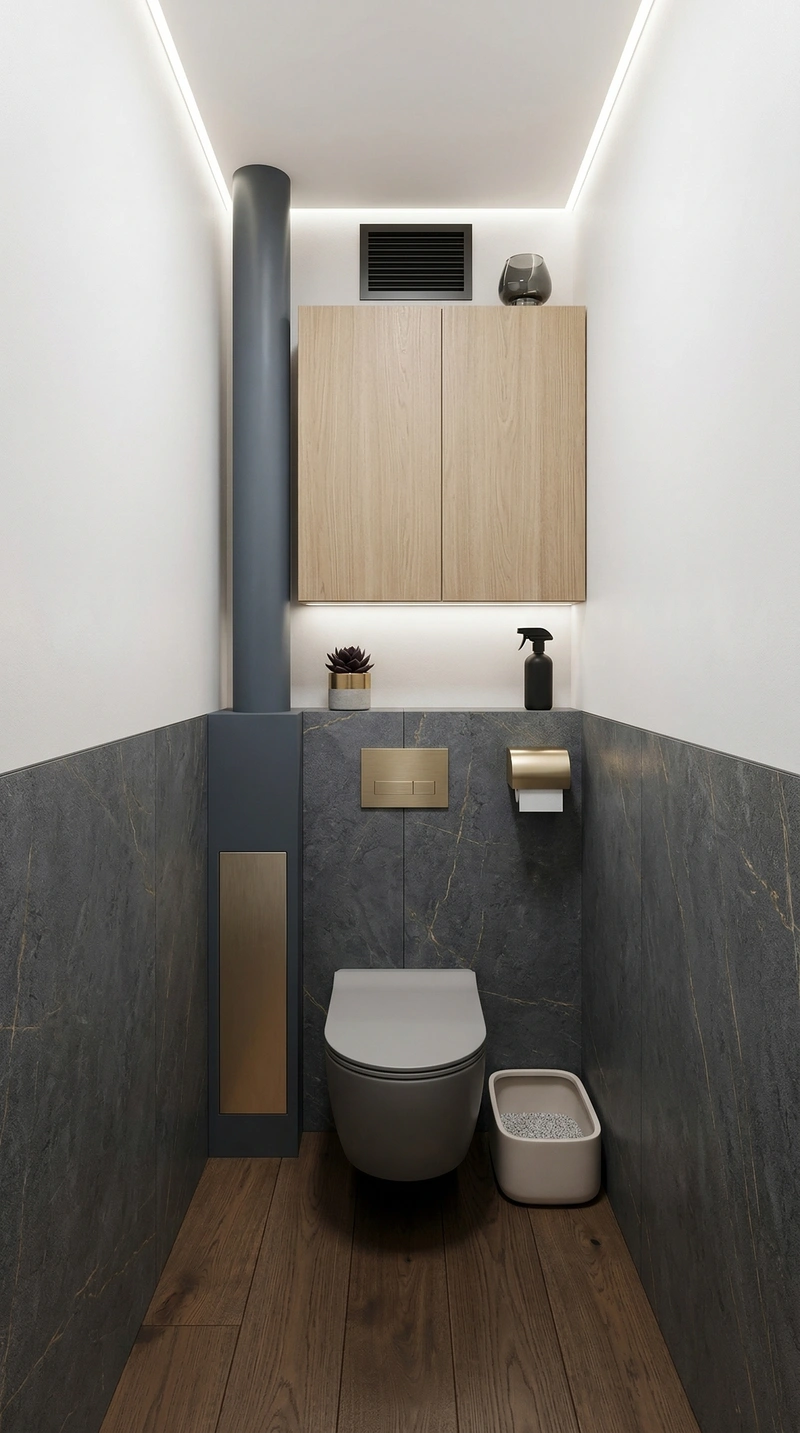 Дизайн ванной в стиле Минимализм — фото интерьера от нейросети RoomGPT