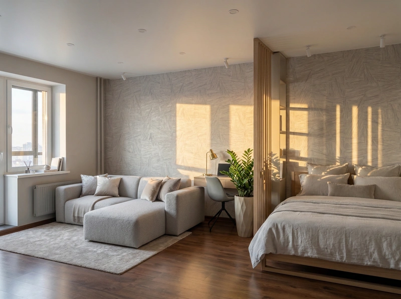 Дизайн гостиной в стиле Контемпорари — фото интерьера от нейросети RoomGPT