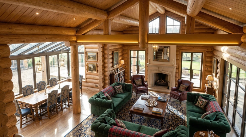 Дизайн гостиной в стиле Британский — фото интерьера от нейросети RoomGPT