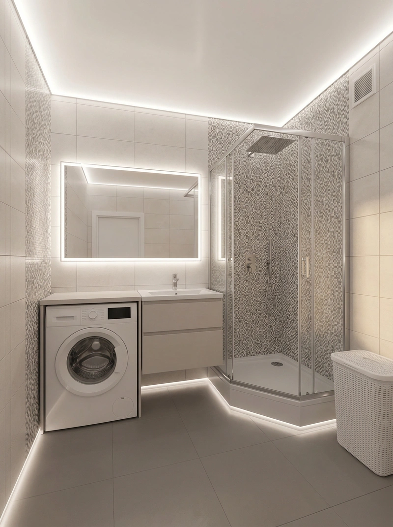 Дизайн ванной в стиле Без стиля — фото интерьера от нейросети RoomGPT