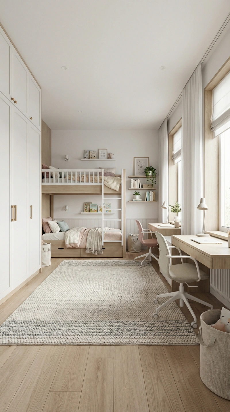 Дизайн интерьера в стиле Сканди — Детская от нейросети RoomGPT