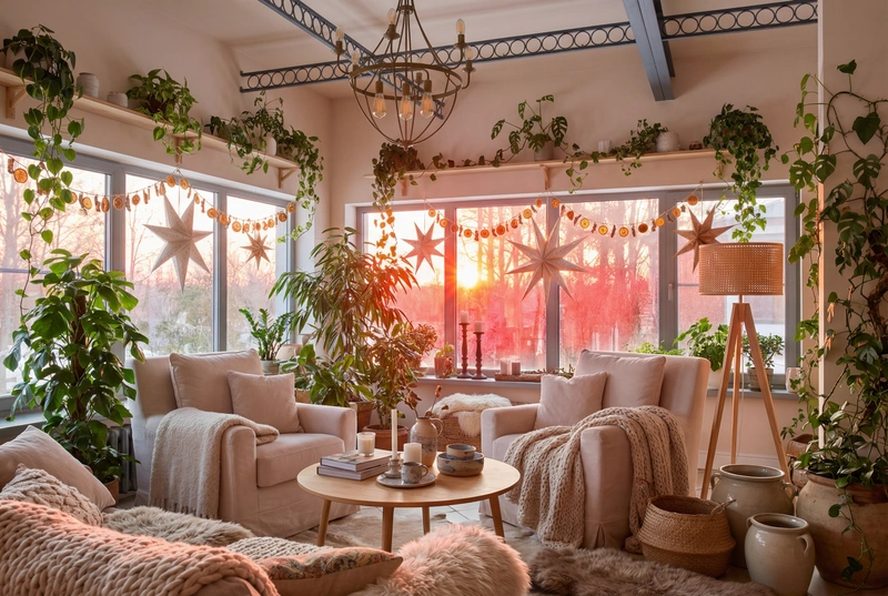 Дизайн интерьера в стиле Хюгге — Гостиная от нейросети RoomGPT