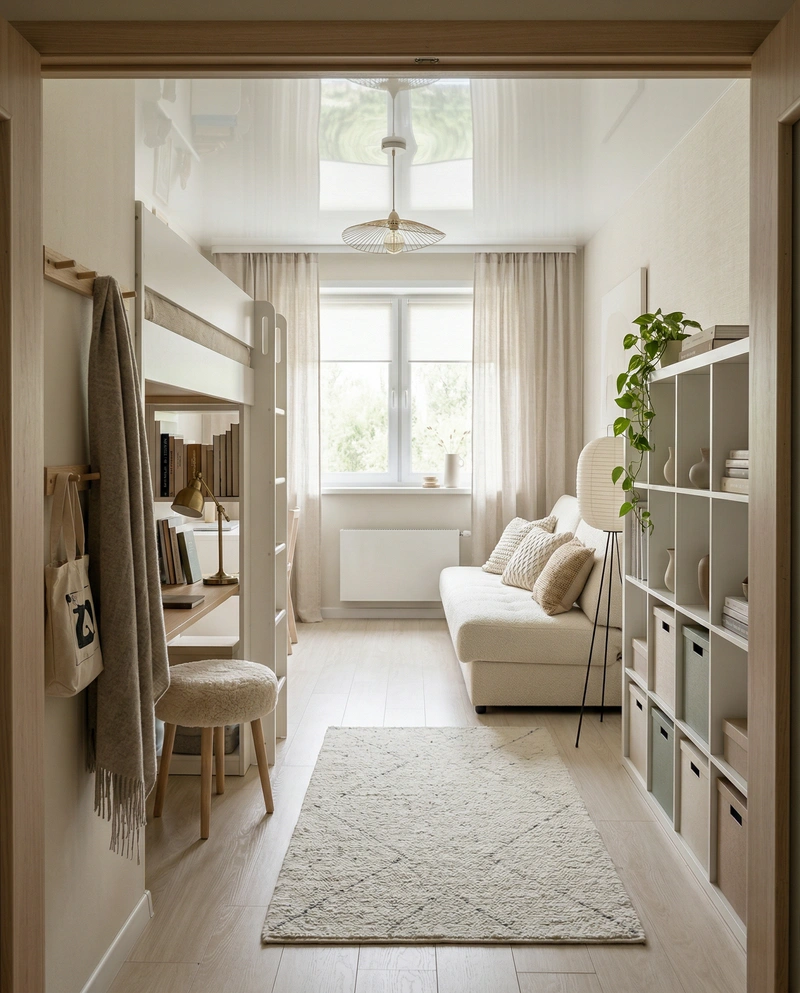 Дизайн интерьера в стиле Хюгге — Гостиная от нейросети RoomGPT