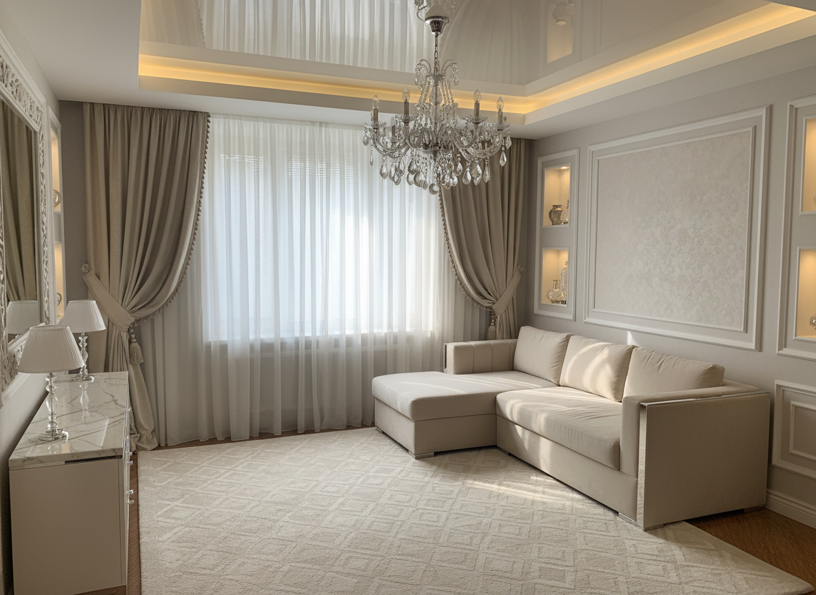 Дизайн спальни в стиле Классика — фото интерьера от нейросети RoomGPT