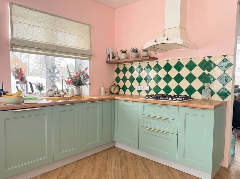 Дизайн кухни в стиле Эклектика — фото интерьера от нейросети RoomGPT