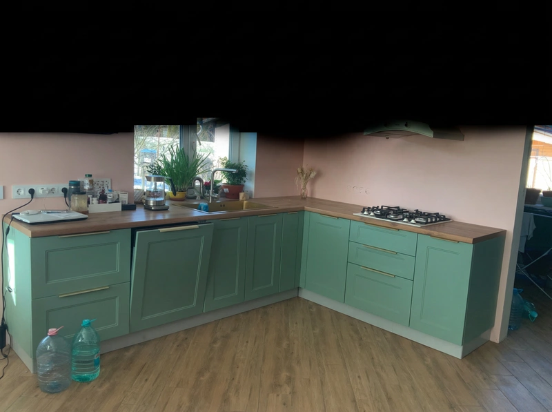 Дизайн кухни в стиле Эклектика — фото интерьера от нейросети RoomGPT