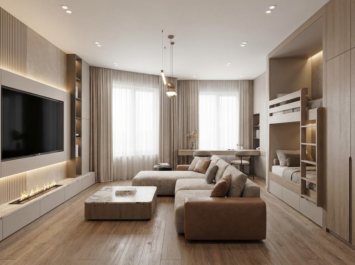 Дизайн спальни в стиле Минимализм — фото интерьера от нейросети RoomGPT