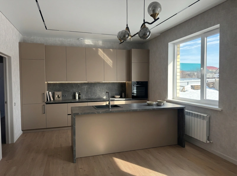 Дизайн кухни в стиле Минимализм — фото интерьера от нейросети RoomGPT