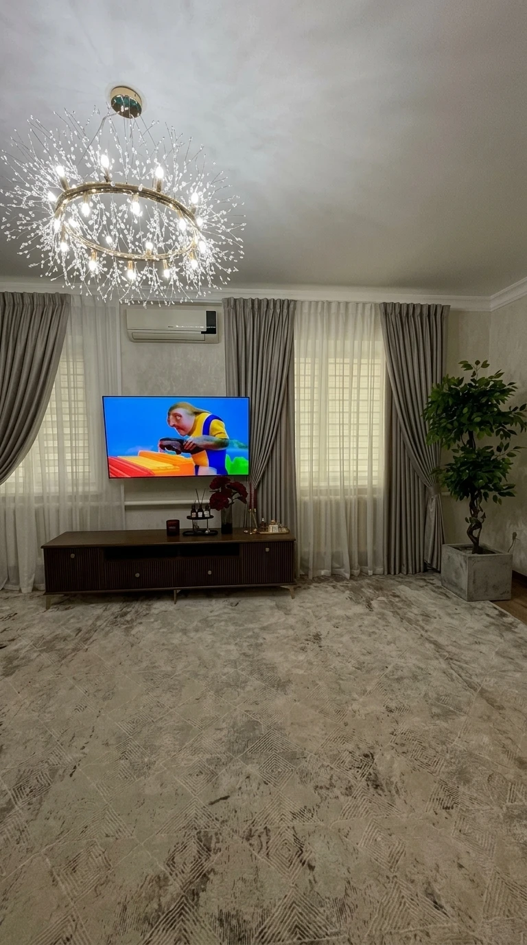 Дизайн интерьера в стиле Минимализм — Гостиная от нейросети RoomGPT