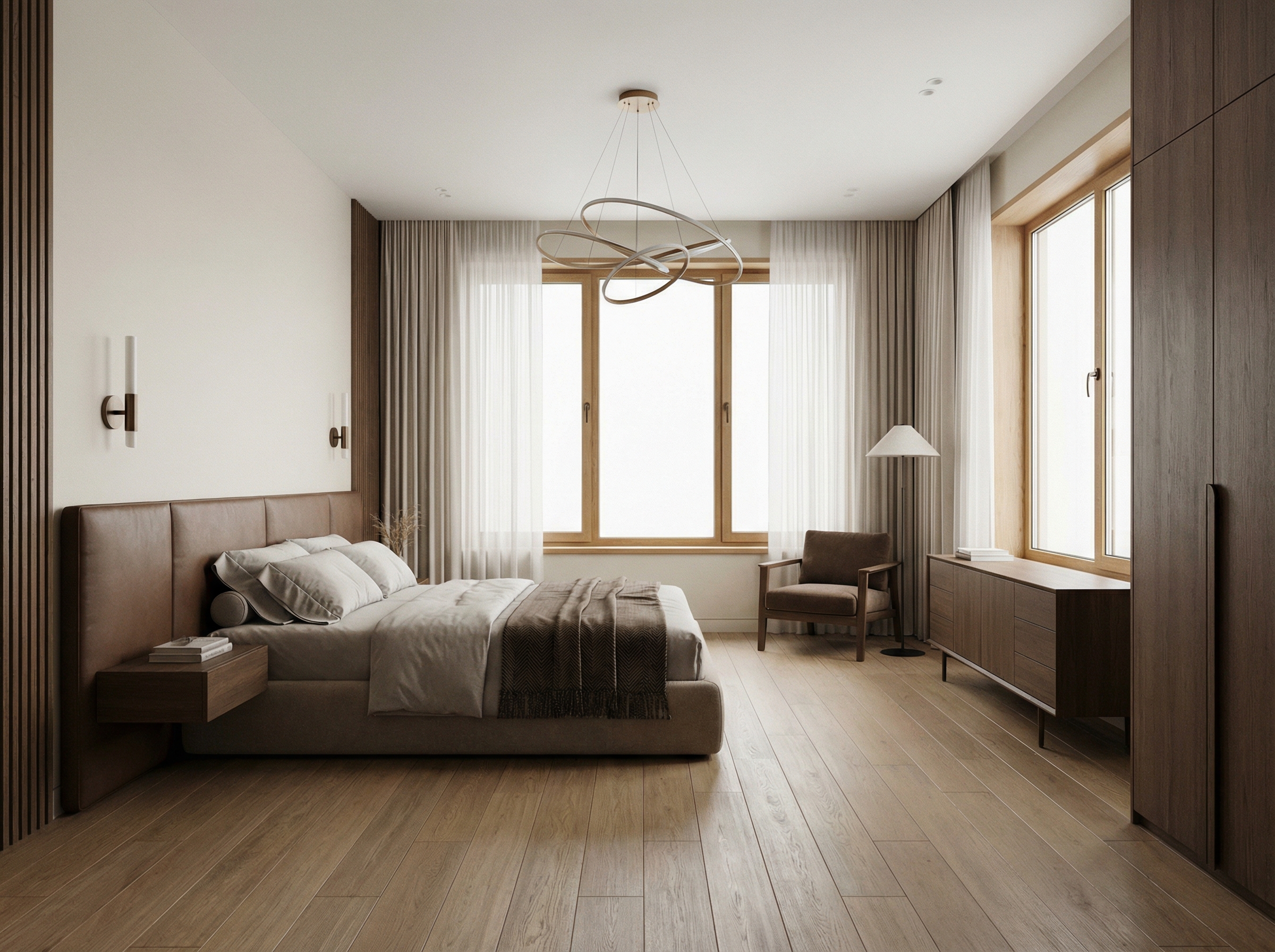 Дизайн спальни в стиле Минимализм — фото интерьера от нейросети RoomGPT