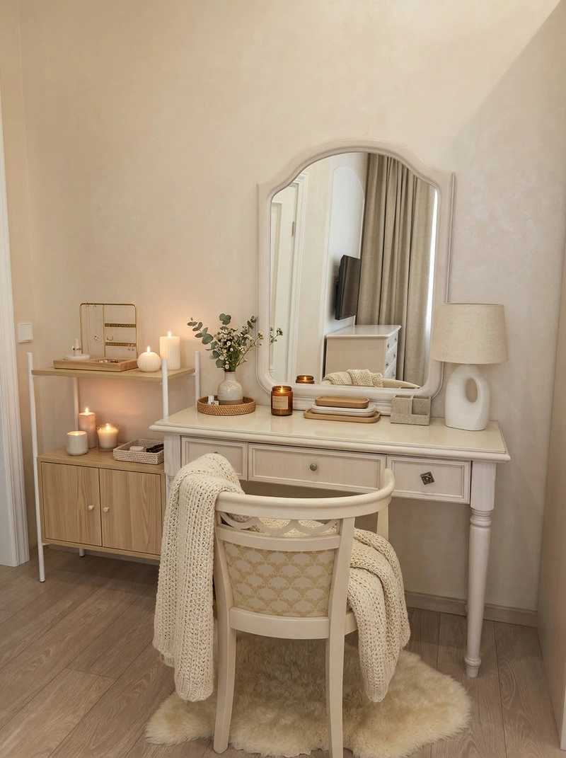 Дизайн спальни в стиле Хюгге — фото интерьера от нейросети RoomGPT