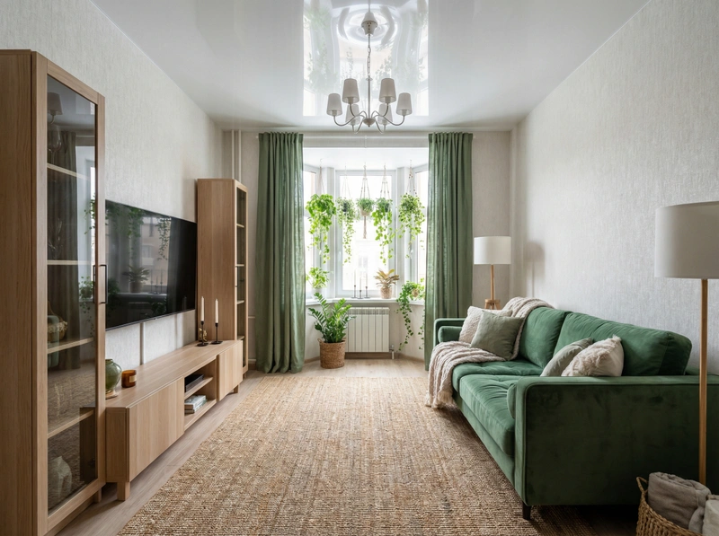 Дизайн интерьера в стиле Хюгге — Гостиная от нейросети RoomGPT