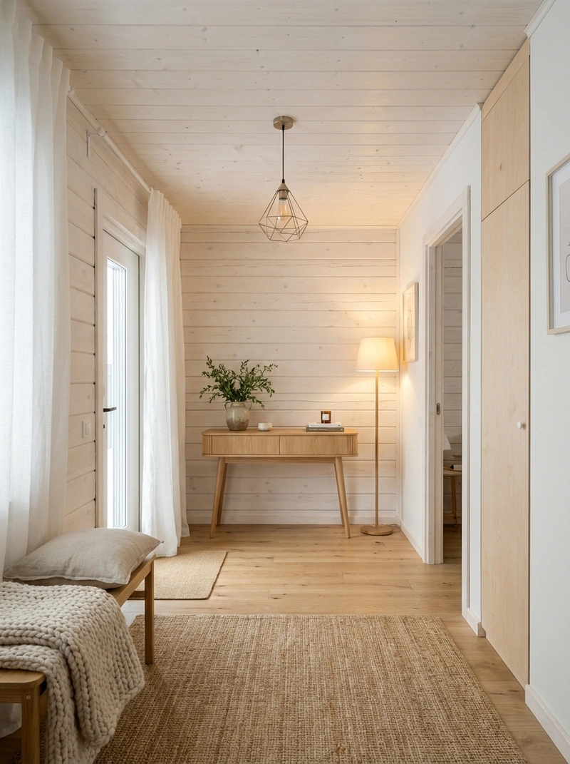 Дизайн интерьера в стиле Хюгге — Гостиная от нейросети RoomGPT