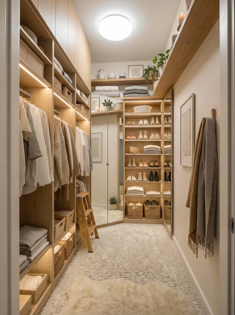 Дизайн спальни в стиле Хюгге — фото интерьера от нейросети RoomGPT